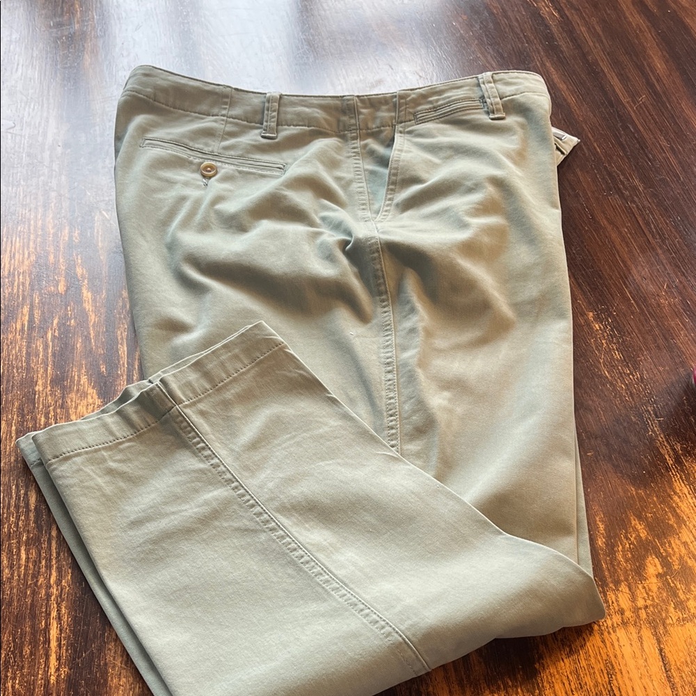 Lands' End Sage Green Chino Pants